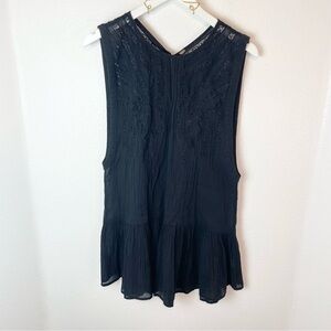 Free People Lace/Gauze Tunic